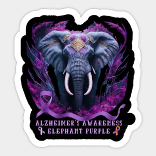 alzheimers warrior unbreakable Sticker